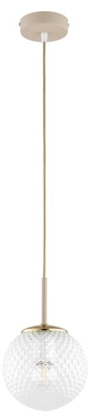 Brilagi - Závesný luster na lanku STELLA 1xE27/60W/230V pr. 15 cm béžová/zlatá
