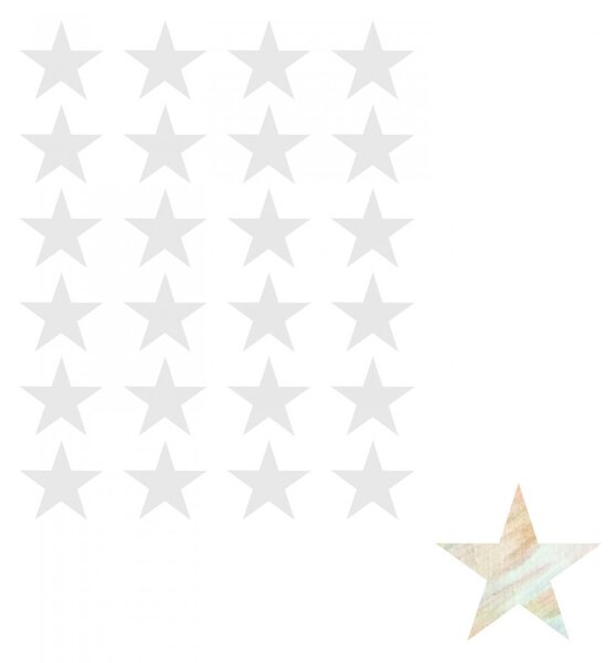 Pieris design Hviezdy - vyfarbovace nálepky na stenu