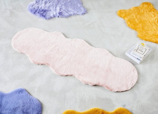 UMELÁ KOŽUŠINA, 60/180 cm, ružová Ambia Home - Koberce, Online Only