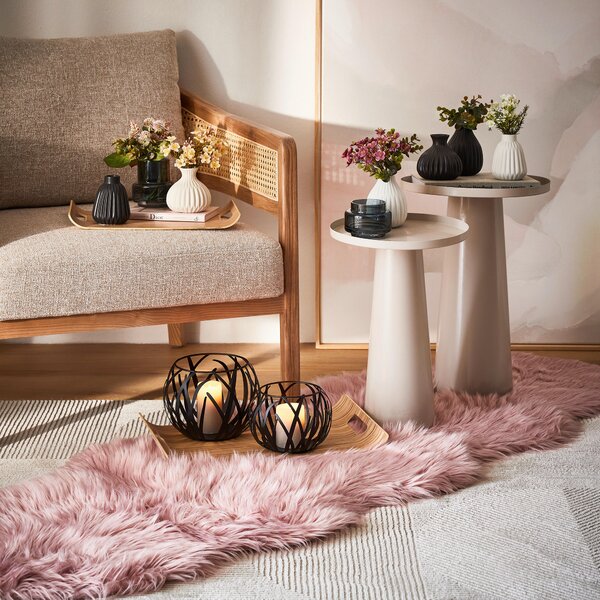 UMELÁ KOŽUŠINA, 60/180 cm, ružová Ambia Home - Koberce, Online Only
