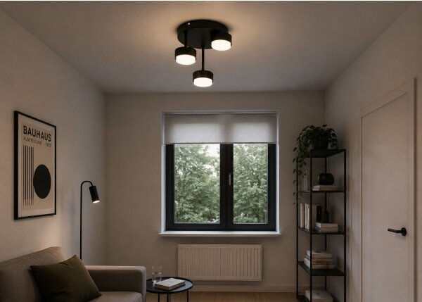 Brilagi - LED prisadený luster MONO 3xGX53/30W/230V čierny