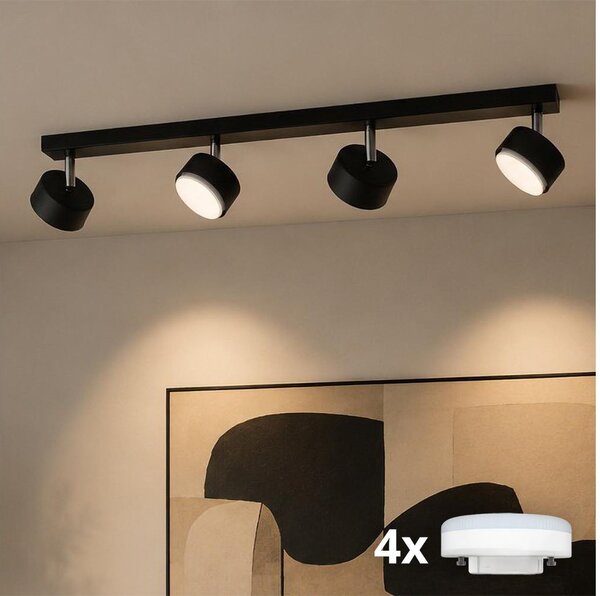 Brilagi - LED bodové svietidlo MONO 4xGX53/30W/230V čierna