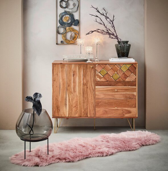 UMELÁ KOŽUŠINA, 60/180 cm, ružová Ambia Home - Koberce, Online Only