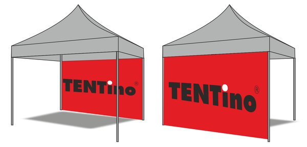 TENTino Bočnice 2 m s obojstrannou potlačou Plachtovina (nůžk.stany s potiskem): polyester 230 g/m2