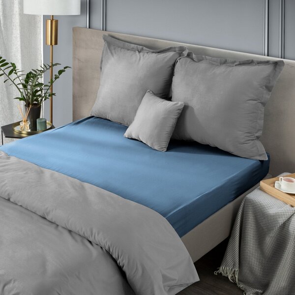 MAKOSATÉNOVÉ PRESTIERADLO NOVA 100X200 CM, VÝŠKA 25 CM TMAVOMODRÉ