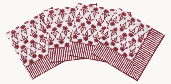 Ručne vyrobené obrúsky Lily, 4 ks