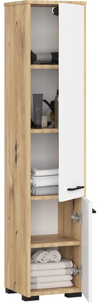Ak furniture Kúpeľňová skrinka FIN I 30 cm dub artisan/biela
