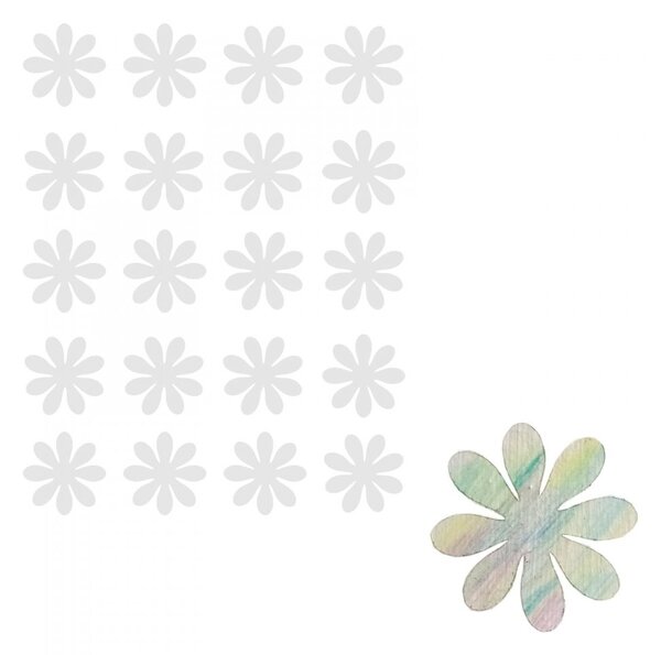 Pieris design Malé kvety - vyfarbovacie nálepky nielen na okno
