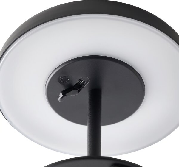 Nordlux - LED Solárna lampa ELMER LED/2W/3,7V IP44 čierna