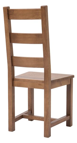 Dubová lakovaná stolička Ladder Back rustik