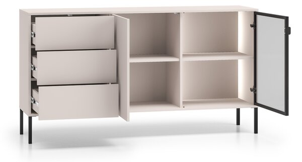 Komoda Harmona 160 cm s osvetlením - kašmírová