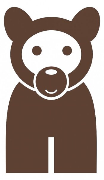 Medvídě - samolepky na zeď lesní zvířátka oriešková