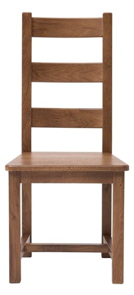 Dubová lakovaná stolička Ladder Back rustik
