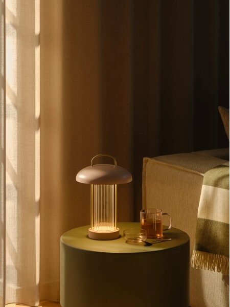 Nordlux - stmievateľná nabíjacia dotyková stolná lampa MIRANO LED/3W/3,7V ružová