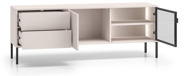 TV stolík Harmona 160 cm s osvetlením - kašmírová