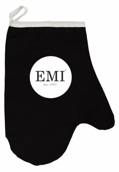 Kuchynská rukavica s vlastným logom EMI, čierna