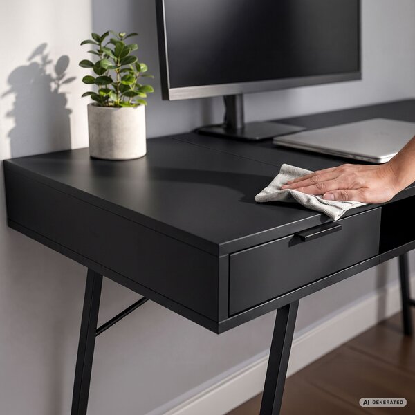 Ak furniture Písací stôl Arden 120 cm čierny