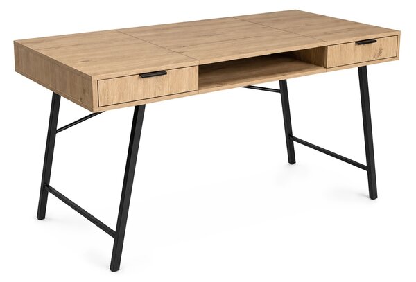 Ak furniture Písací stôl Arden 120 cm čierny/dub Artisan