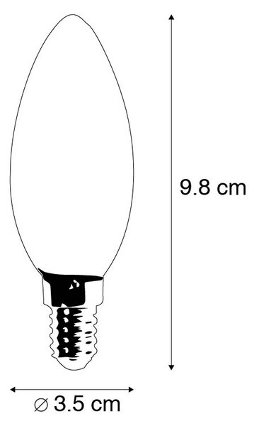 Sada 5 inteligentných LED žiaroviek E14 B35 4,5W 470 lm 2700K