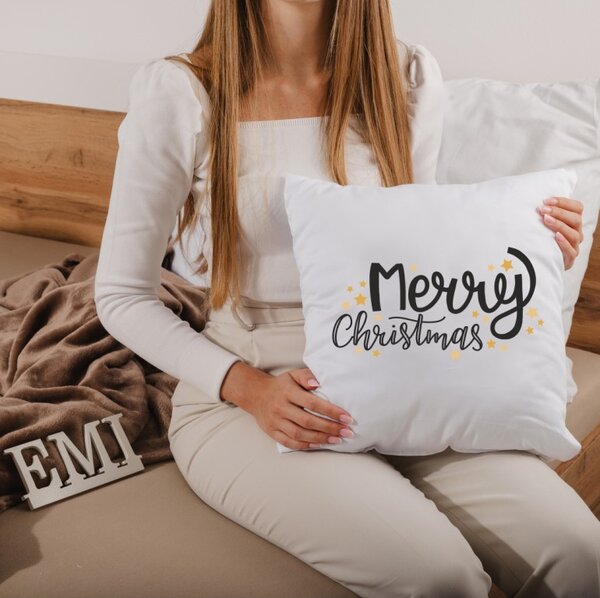 Vianočný vankúš Merry Christmas 40x40 cm EMI