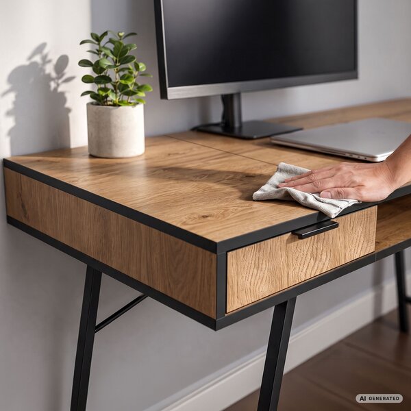 Ak furniture Písací stôl Arden 120 cm dub Craft/čierny