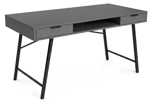 Ak furniture Písací stôl Arden 120 cm grafit/čierny