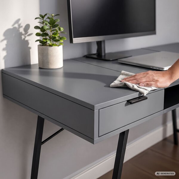 Ak furniture Písací stôl Arden 120 cm grafit/čierny