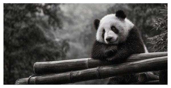 Obraz pokojná panda v prírode