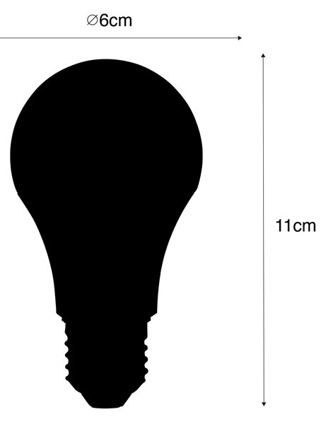 Sada 3 inteligentných LED žiaroviek E27 A60 matná RGBW 8,5W 806lm 2700K