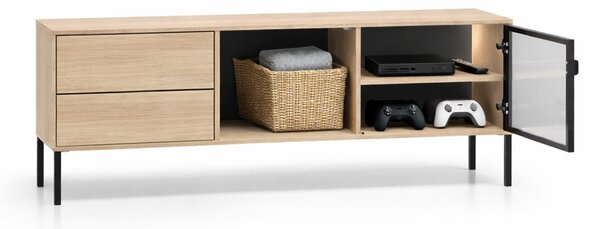 TV stolík Harmona 160 cm s osvetlením - dub lindberg