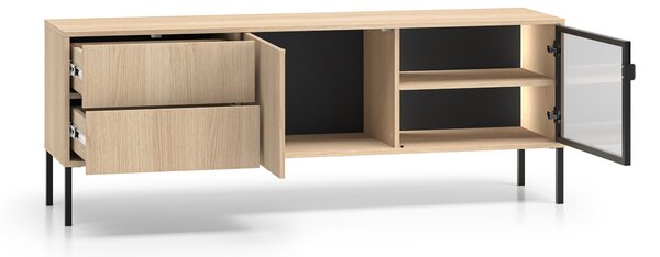TV stolík Harmona 160 cm s osvetlením - dub lindberg
