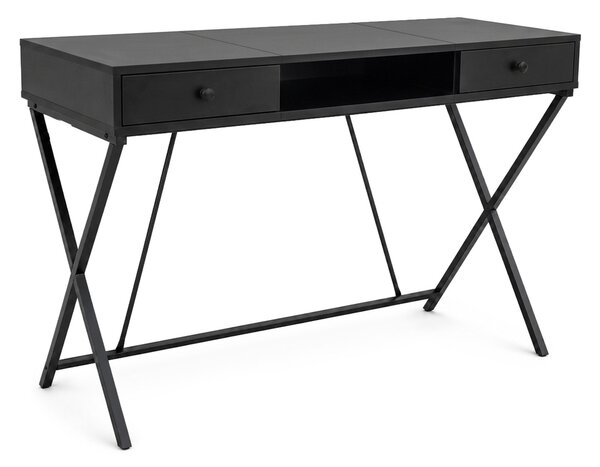 Ak furniture Písací stôl Crossline 120 cm čierny