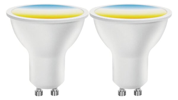 SADA 2x LED stmievateľné žiarovky MESH Smart GU10/6,5W/230V 2700-6500K + diaľkové ovládanie - Aigostar