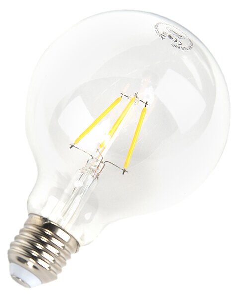 Sada 5 stmievateľných LED žiaroviek E27 G95 5W 470lm 2700K