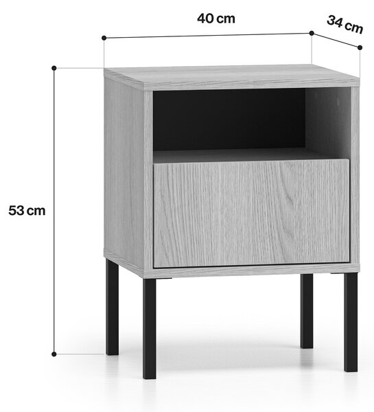 Nočný stolík Harmona 40 cm - dub lindberg