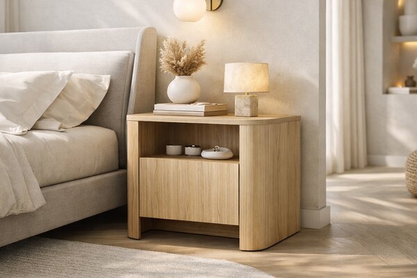 Nočný stolík Sorrenti 58 cm - dub vicenza