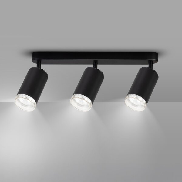 Brilagi - Kúpeľňové bodové svietidlo SELE 3xGU10/30W/230V IP44 čierna