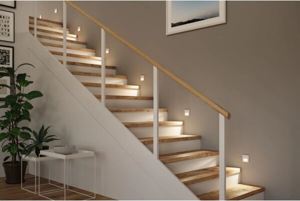 Paulmann 79999 - LED/1W Schodiskové svietidlo TSARO 230V Follow/biela