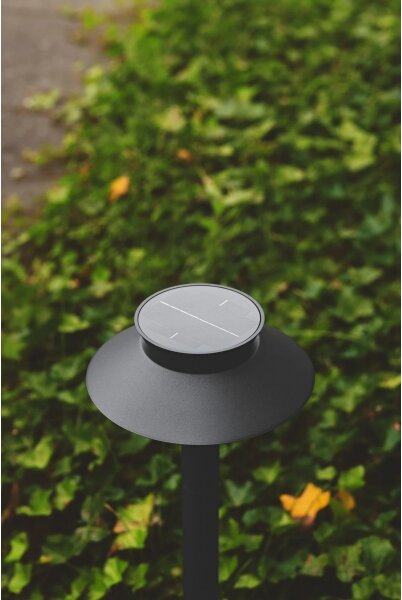 Nordlux - LED solárna lampa so snímačom LED/5W/3,7V IP44 čierna 60 cm