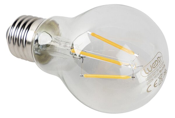 Sada 5 LED žiaroviek E27 číre 3W 250lm 2200K