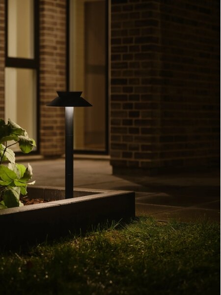 Nordlux - LED solárna lampa so snímačom LED/5W/3,7V IP44 čierna 60 cm