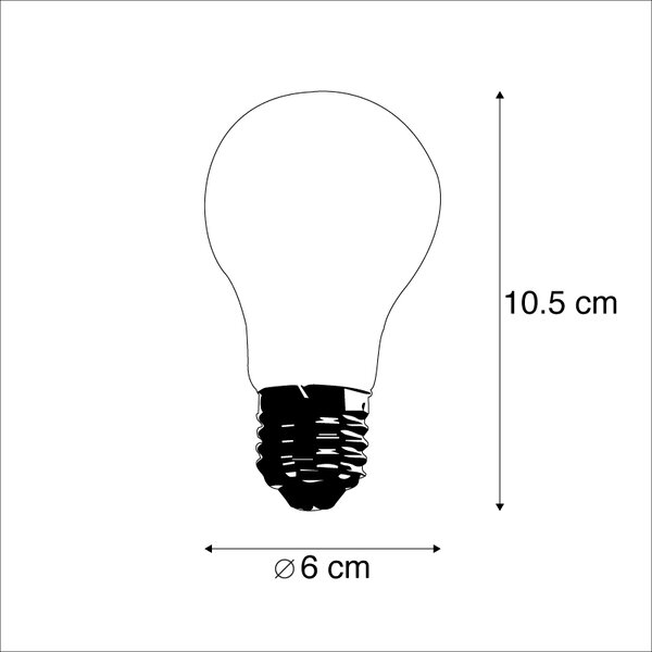 Sada 5 stmievateľných LED žiaroviek E27 s 3-stupňovým stmievaním A60 5W 500lm 2700K