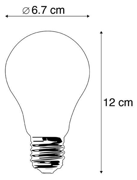 Sada 5 LED žiaroviek E27 A67 Opal 8W 900lm 2700K