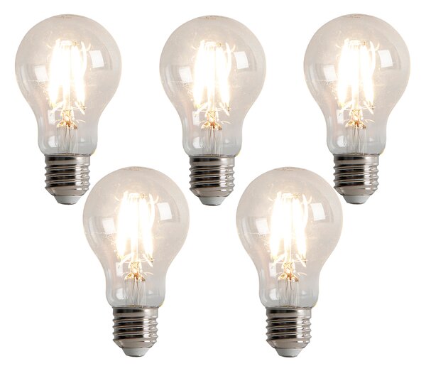 Sada 5 stmievateľných LED žiaroviek E27 s 3-stupňovým stmievaním A60 5W 500lm 2700K