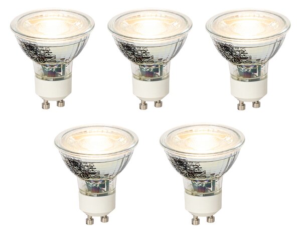 Sada 5 stmievateľných LED žiaroviek GU10 4W 300lm 2700K