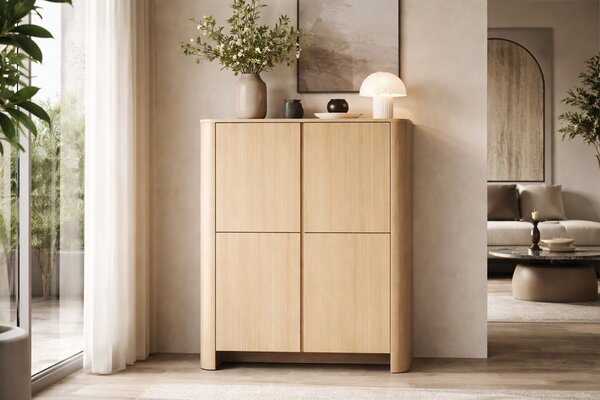 Vysoká komoda Sorrenti 103 cm - dub vicenza