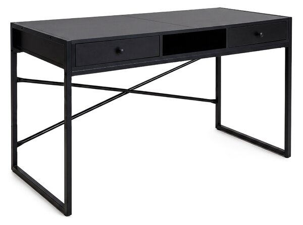 Ak furniture Písací stôl Elonis 123 cm čierny