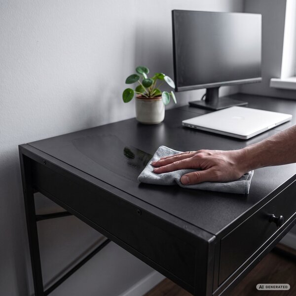 Ak furniture Písací stôl Elonis 123 cm čierny