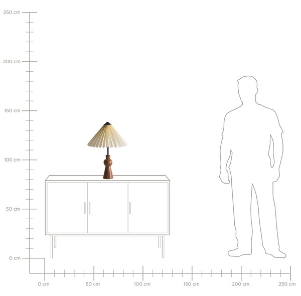 Stolná lampa béžová papier mangové drevo osvetlenie moderný štýl obývacia izba spálňa
