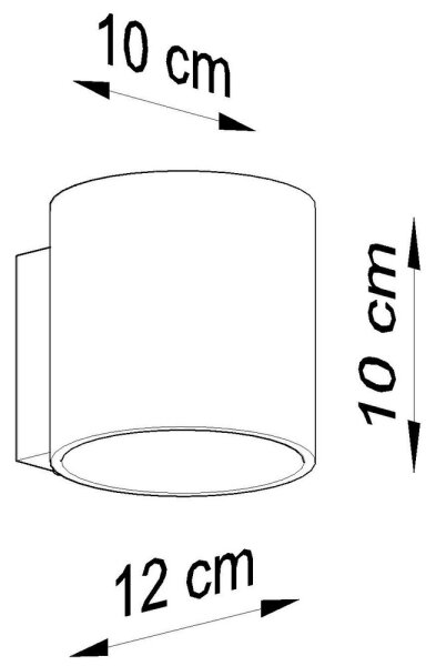 Sollux SL.0049 - Nástenné svietidlo ORBIS 1 1xG9/40W/230V šedá